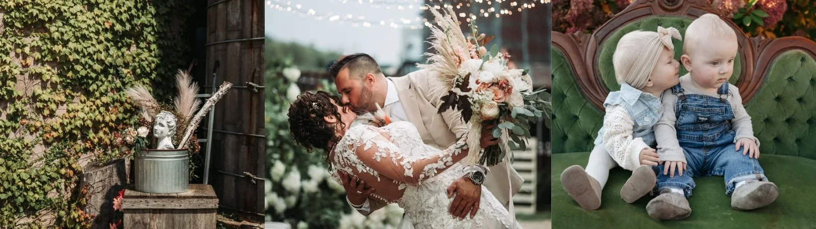 The grounds at The Barns of Lost Creek wedding venue in Beldenville, Wisconsin